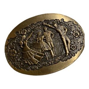 Vintage Brass Belt Buckle >Rare<